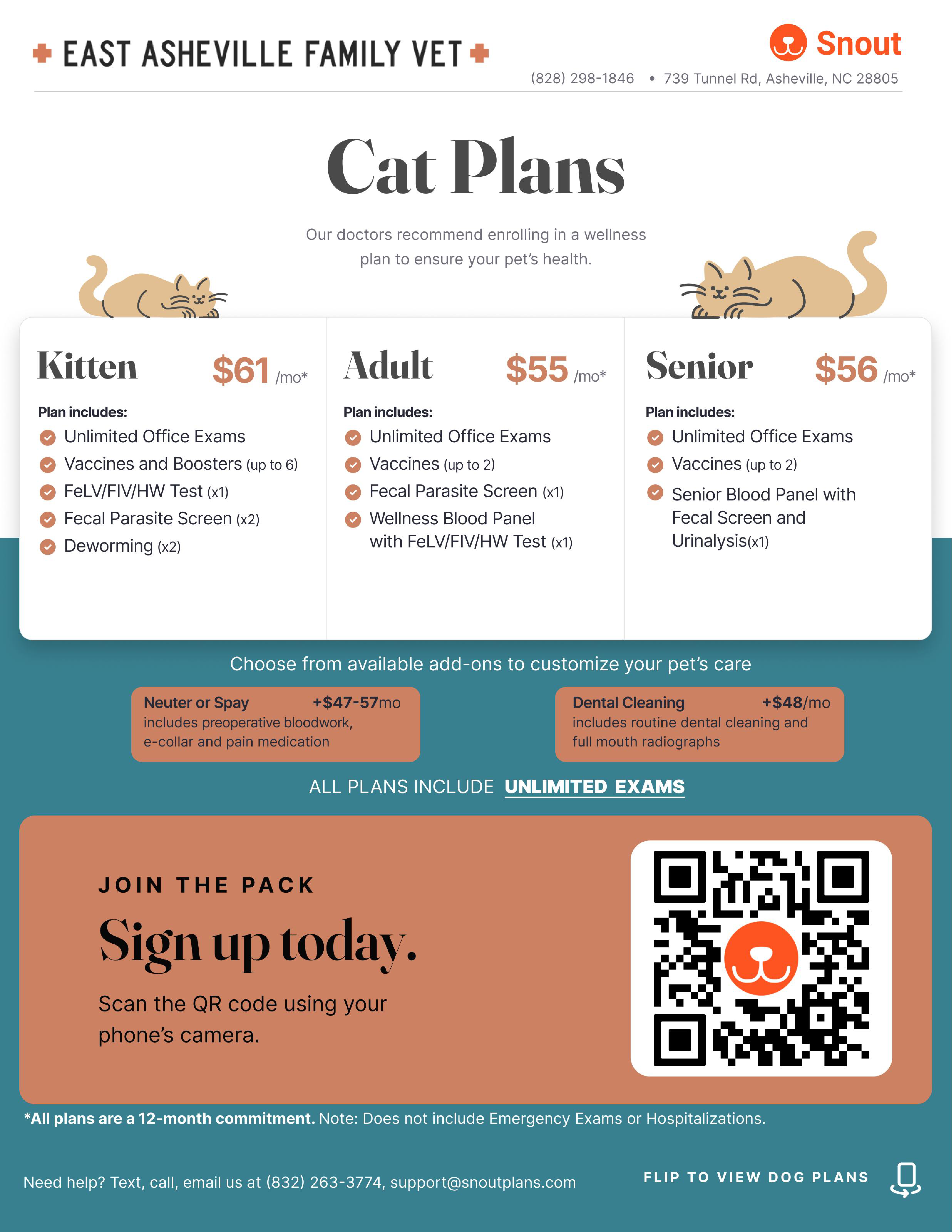 Snout wellness cat plans