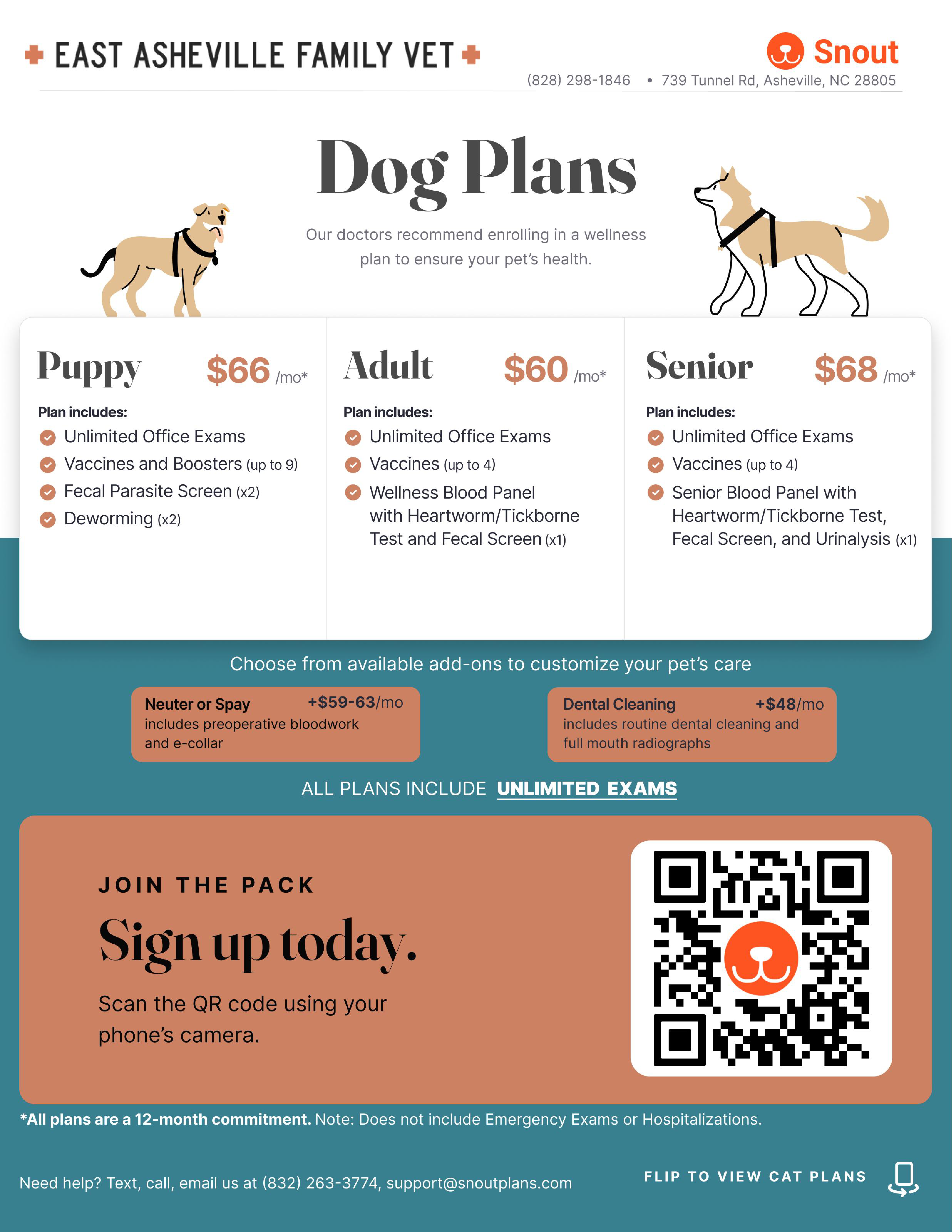 Snout Wellness dog plans